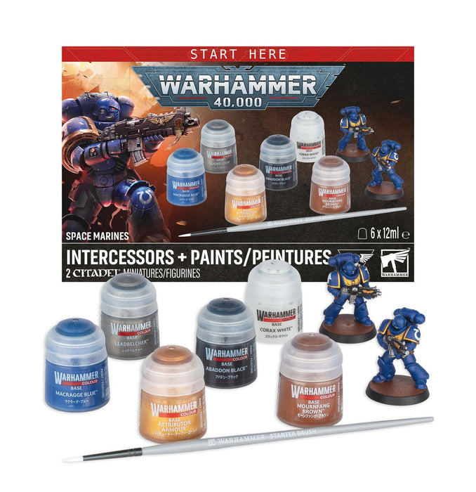 Space Marines: Intercessors + Paints Set